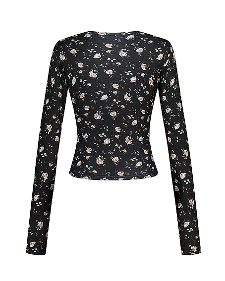 FLOWER JACQUARD TEE