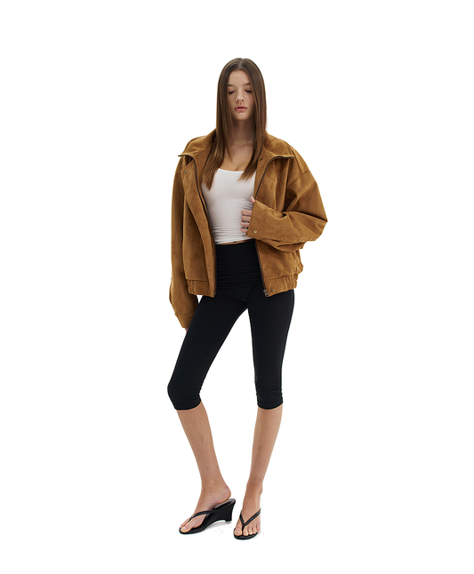 SUEDE BOMBER JACKET