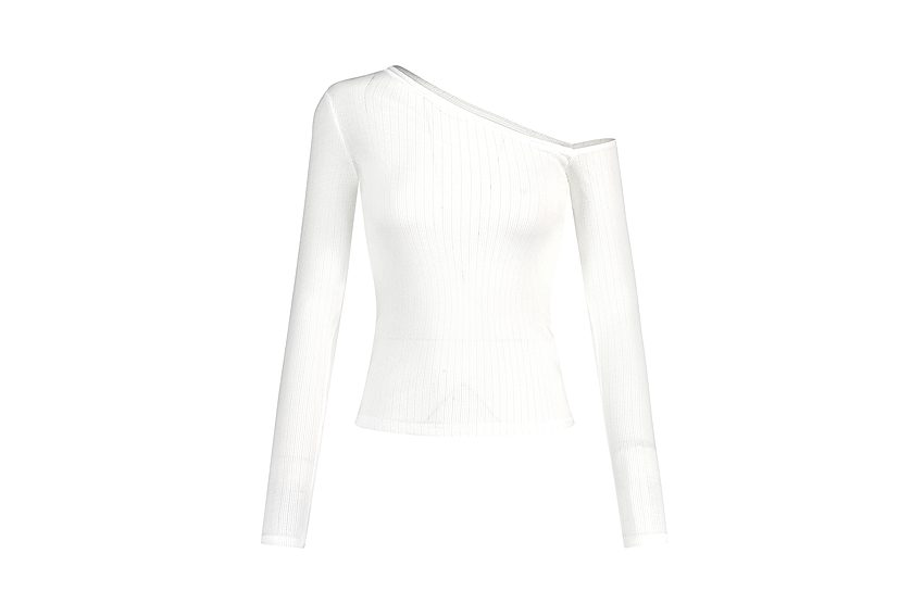 JACQUARD OPEN TEE