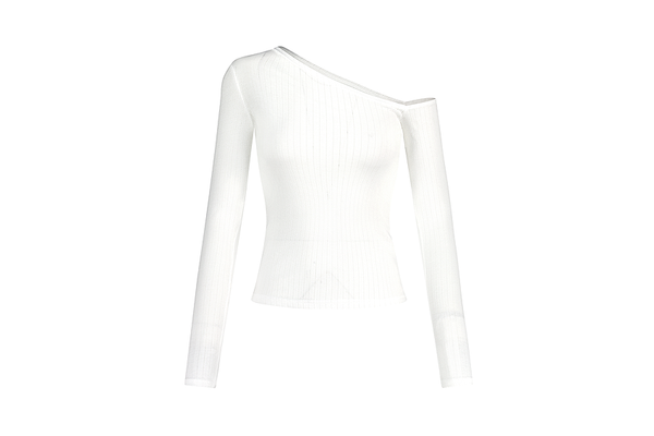 JACQUARD OPEN TEE