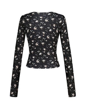 FLOWER JACQUARD TEE
