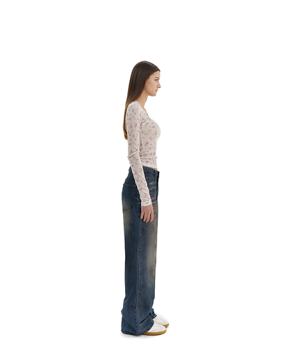 FLOWER JACQUARD TEE