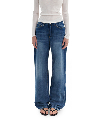 DEEP SOFT LOW-RISE JEANS
