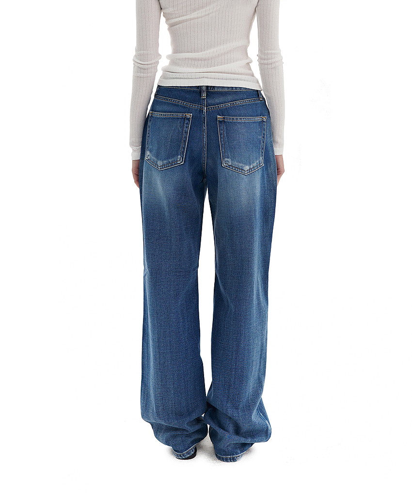 DEEP SOFT LOW-RISE JEANS