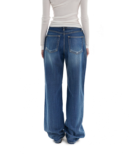 DEEP SOFT LOW-RISE JEANS