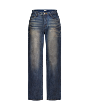 DIRTY EMBOSS WIDE JEANS