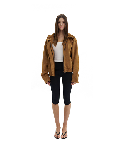 SUEDE BOMBER JACKET
