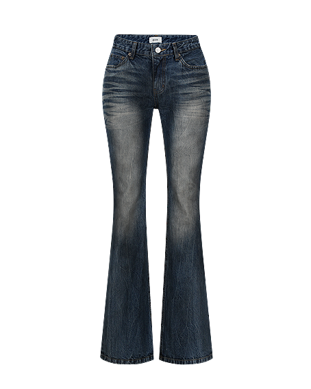 DIRTY EMBOSS BOOTCUT JEANS