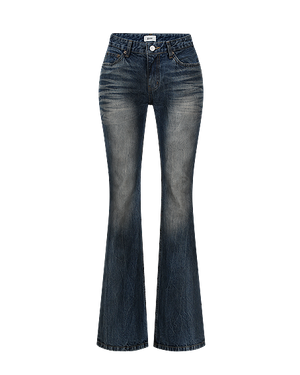 DIRTY EMBOSS BOOTCUT JEANS