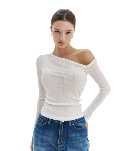 JACQUARD OPEN TEE